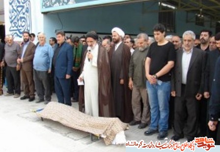 پدر شهید صادقی به فرزند شهیدش پیوست پدر شهید صادقی به فرزند شهیدش پیوست