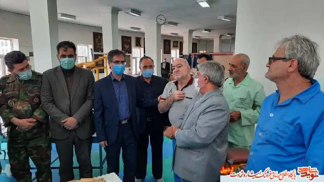 دیدار از جانبازان اعصاب و روان بیمارستان ایثار استان اردبیل