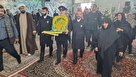 استقبال باشکوه خانواده های شهدا از خدام و بیرق متبرک رضوی در شهرستان کنگاور