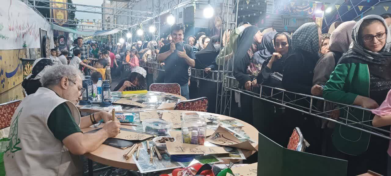 غرفه جانبازان آسایشگاه ثارالله علیه السلام در جشن امام رضایی ها