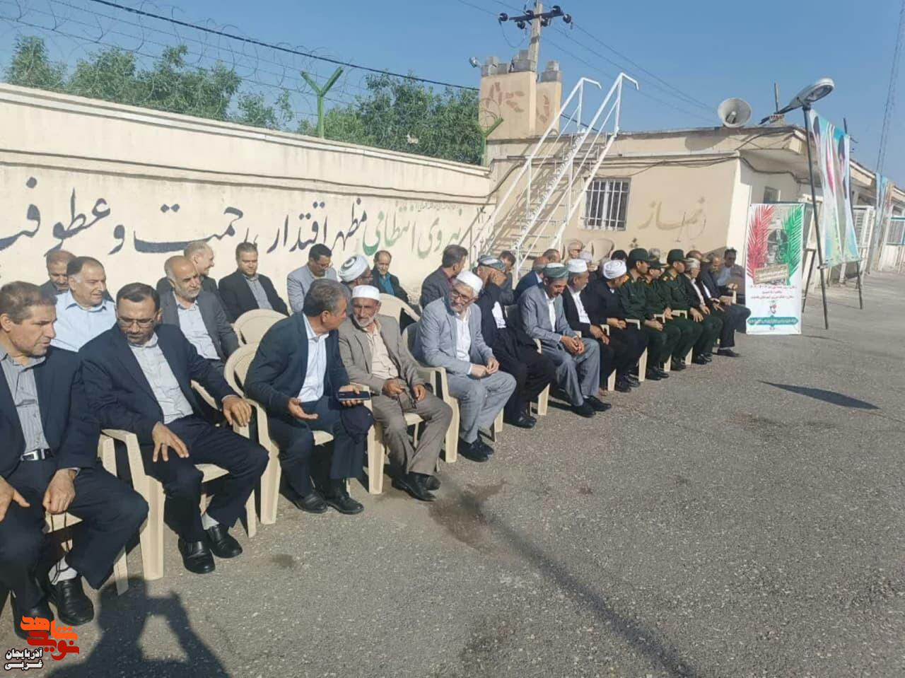 صبحگاه مشترک نیروهای مسلح شهرستان پلدشت و تجلیل از جانبازان و ایثارگران