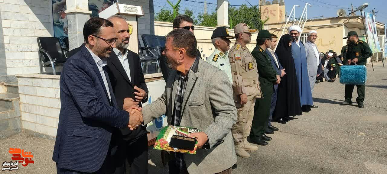 صبحگاه مشترک نیروهای مسلح شهرستان پلدشت و تجلیل از جانبازان و ایثارگران