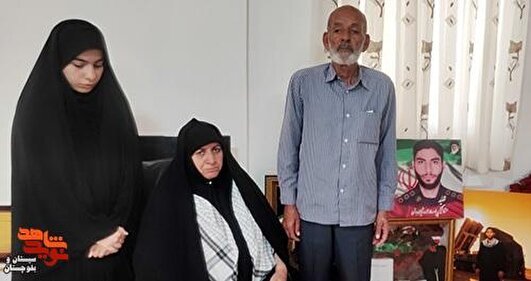 وعده شهید اقتدار بر سر مزار حاج قاسم: آسوده باشید ما از این کشور دفاع خواهیم کرد