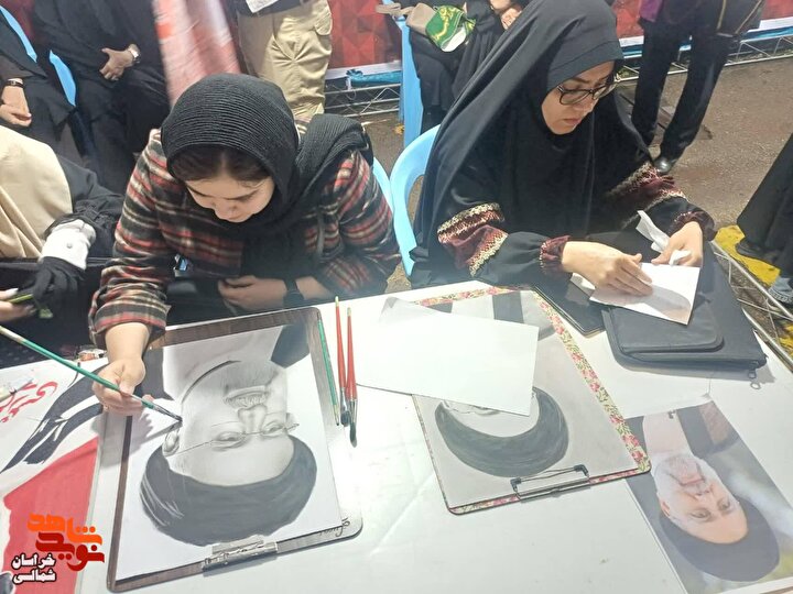 تجلی عشق و ارادت در قاب هنر؛ هنرمندان شهید رئیسی را به تصویر کشیدند