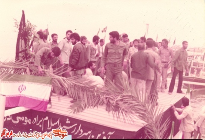 تشییع پیکر مطهر سردار شهید موسی درویشی نخل ابراهیمی 
