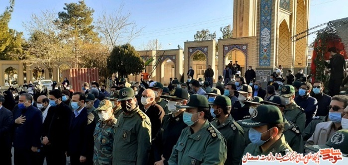 مراسم استقبال از شهید گمنام در شهرستان شاهرود