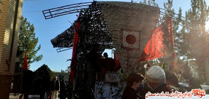 مراسم استقبال از شهید گمنام در شهرستان شاهرود