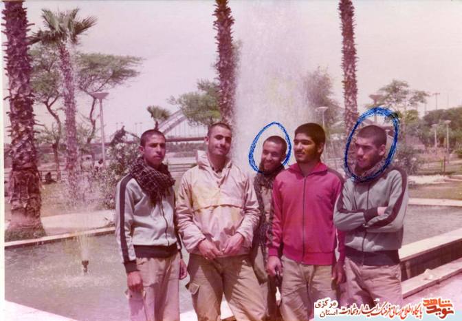 از چپ: مجید بدیعی - جمشید الوانی - محسن فرجی - محسن عسگری - عباس رحیمی