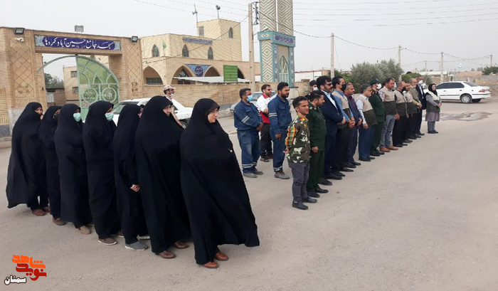 رزمایش جهادگران فاطمی شهرستان آرادان - روستای حسین‌آباد کردها 