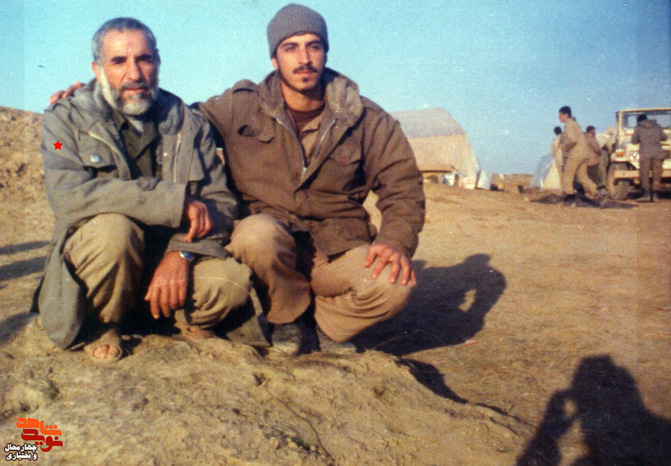 شهید علی‌محمد علی‌محمدی نافچی و فرزند شهیدش بهنام علی محمدی 