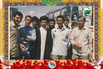 نفر دوم از راست شهید سید جمال احمدپناهی