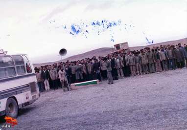 مراسم تشییع شهید علی طاهری- آشتیان